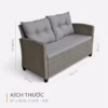 Bộ Sofa Mây Nhựa Versailles