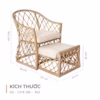 Bộ bàn ghế Bistro set mây nhựa Howard 16 Bộ bàn ghế Bistro set mây nhựa Howard