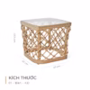 Bộ bàn ghế Bistro set mây nhựa Howard 17 Bộ bàn ghế Bistro set mây nhựa Howard