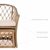 Bộ bàn ghế Bistro set mây nhựa Howard 14 Bộ bàn ghế Bistro set mây nhựa Howard
