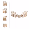 Bộ bàn ghế Bistro set mây nhựa Howard 11 Bộ bàn ghế Bistro set mây nhựa Howard