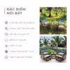Bộ bàn ghế Bistro set mây nhựa Howard 13 Bộ bàn ghế Bistro set mây nhựa Howard