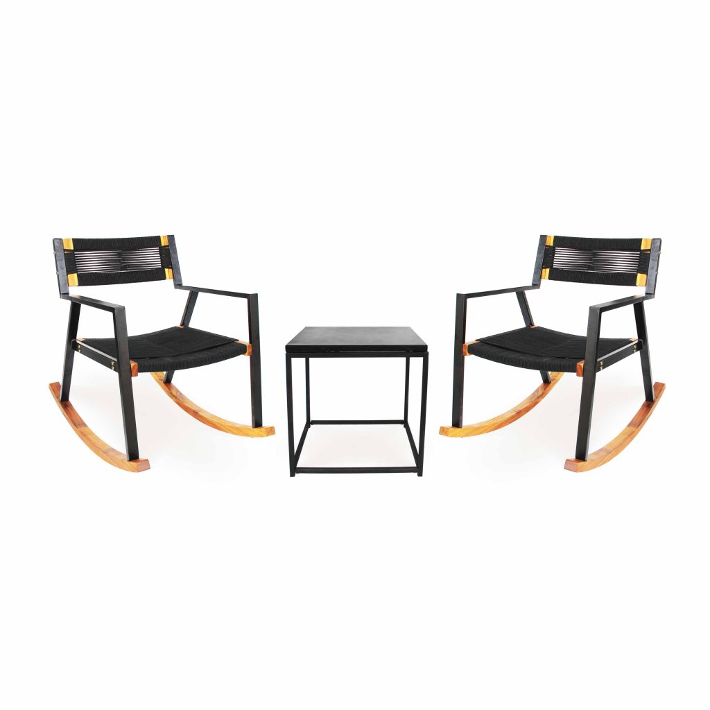 Bộ Bàn Ghế ngoài trời Bập Bênh Dây Rope Cabra Made4Home