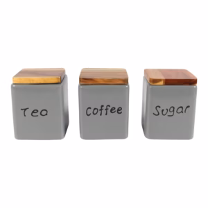 Alternative view of Hũ Gốm Sứ Đựng Thực Phẩm LOTUS (Coffee - Tea - Sugar)