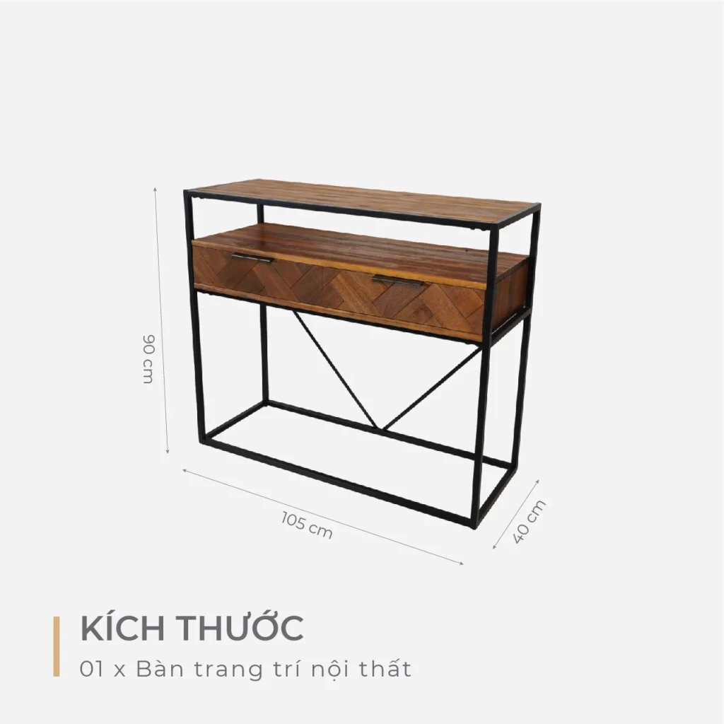 Bàn Trang Trí Nội Thất – Bàn Dựa Tường – Bàn Chân Quỳ