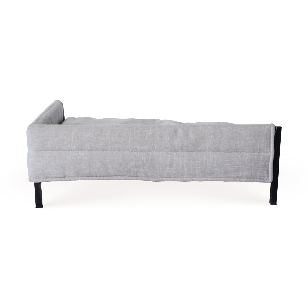 Giường Sofa Hình Chữ Nhật Cho Chó Mèo – Vải Teddy Trắng Kem