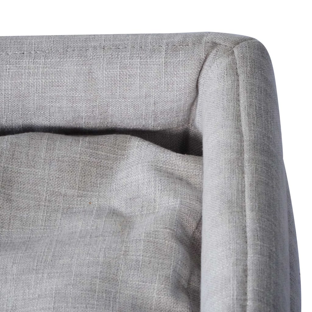 Giường Sofa Hình Chữ Nhật Cho Chó Mèo – Vải Teddy Trắng Kem