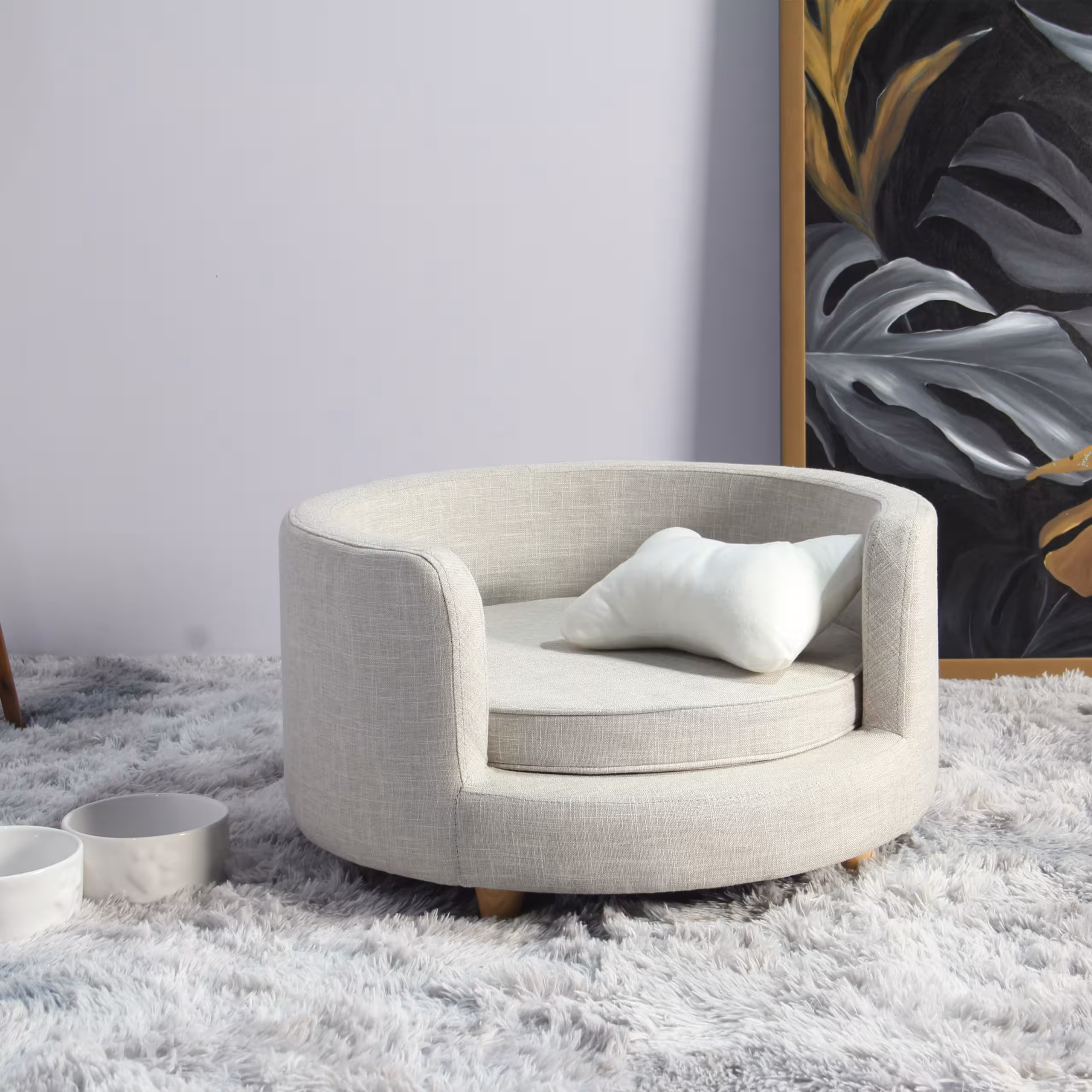 Sofa Otis Round Sofa Pet - Cream 1 Sofa Otis Round Sofa Pet - Cream