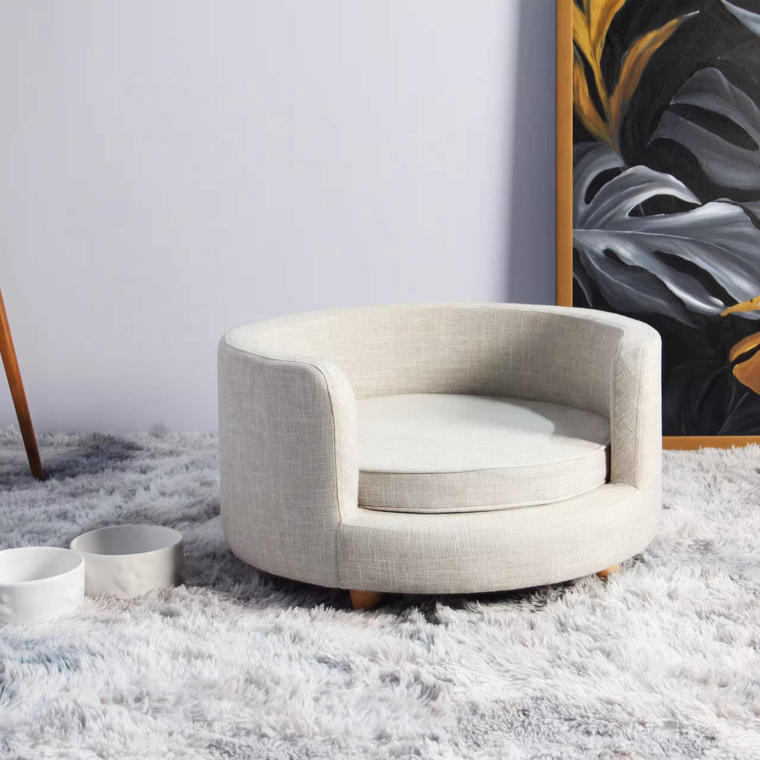 Sofa Otis Round Sofa Pet - Cream 4 Sofa Otis Round Sofa Pet - Cream - Ảnh 4
