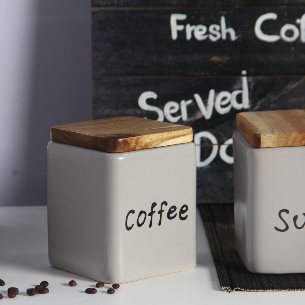 Hũ Gốm Sứ Đựng Thực Phẩm LOTUS (Coffee – Tea – Sugar)