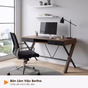 Alternative view of Bàn làm việc Bertha - Gỗ MDF chống trầy, có hộc tiện lợi