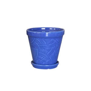 Chậu Gốm Mini Vân Đan có dĩa