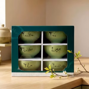 Alternative view of Bộ Set 6 Món Chén Khắc Tên Ý Nghĩa