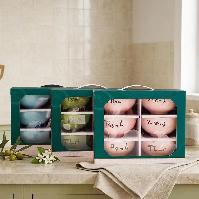 Bộ Set 6 Món Chén Khắc Tên Ý Nghĩa