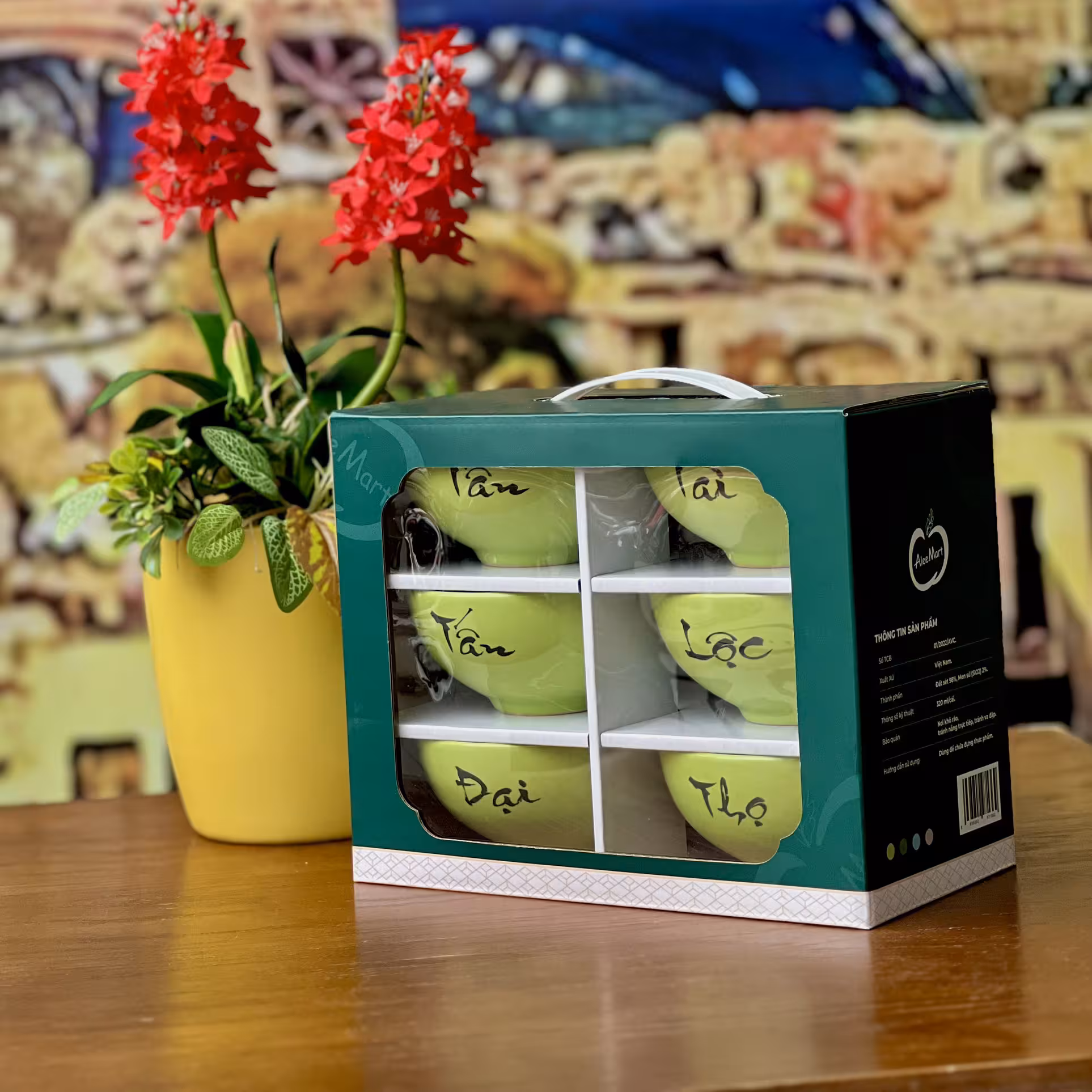 Bộ Set 6 Món Chén Khắc Tên Ý Nghĩa