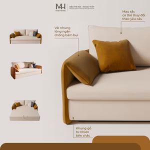 Alternative view of Ghế Sofa Giường Clara – Sofa 2 Trong 1 Nhỏ Gọn Đa Năng