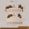Ghế Sofa Giường Clara – Sofa 2 Trong 1 Nhỏ Gọn Đa Năng