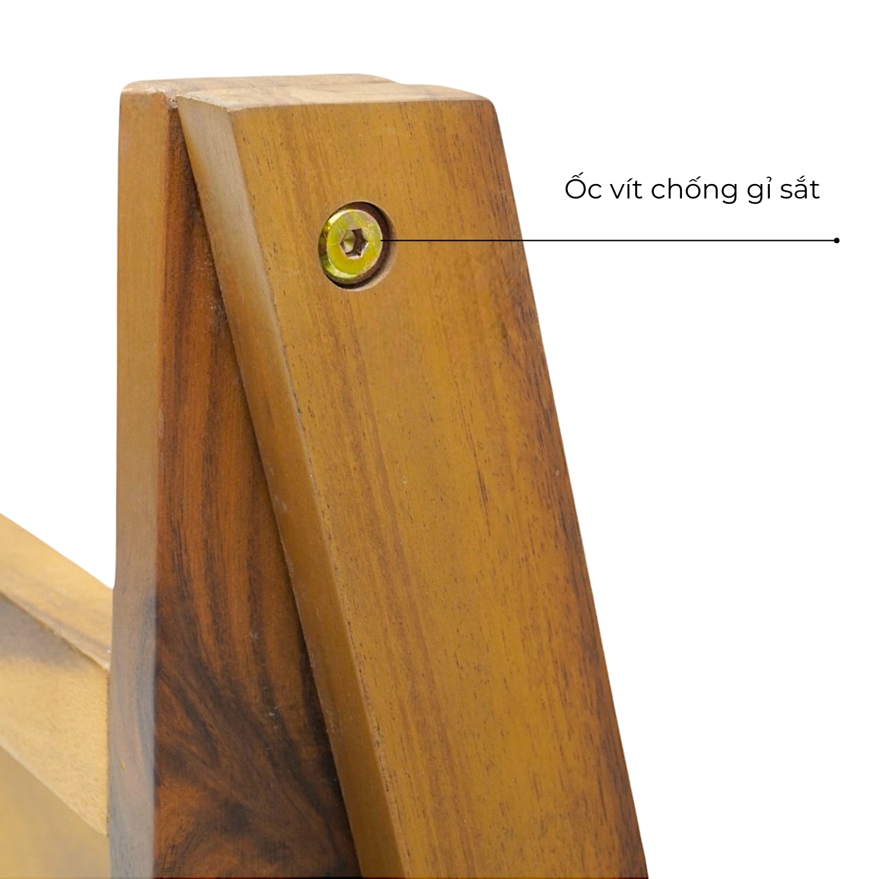 Kệ chữ A gỗ tràm Caley – màu nâu