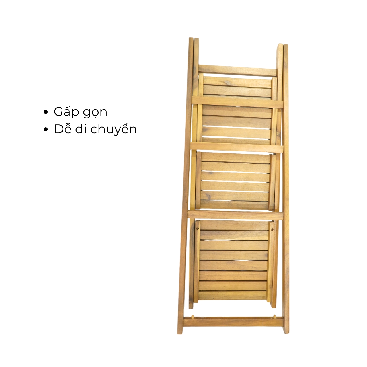Kệ chữ A gỗ tràm Caley – màu nâu