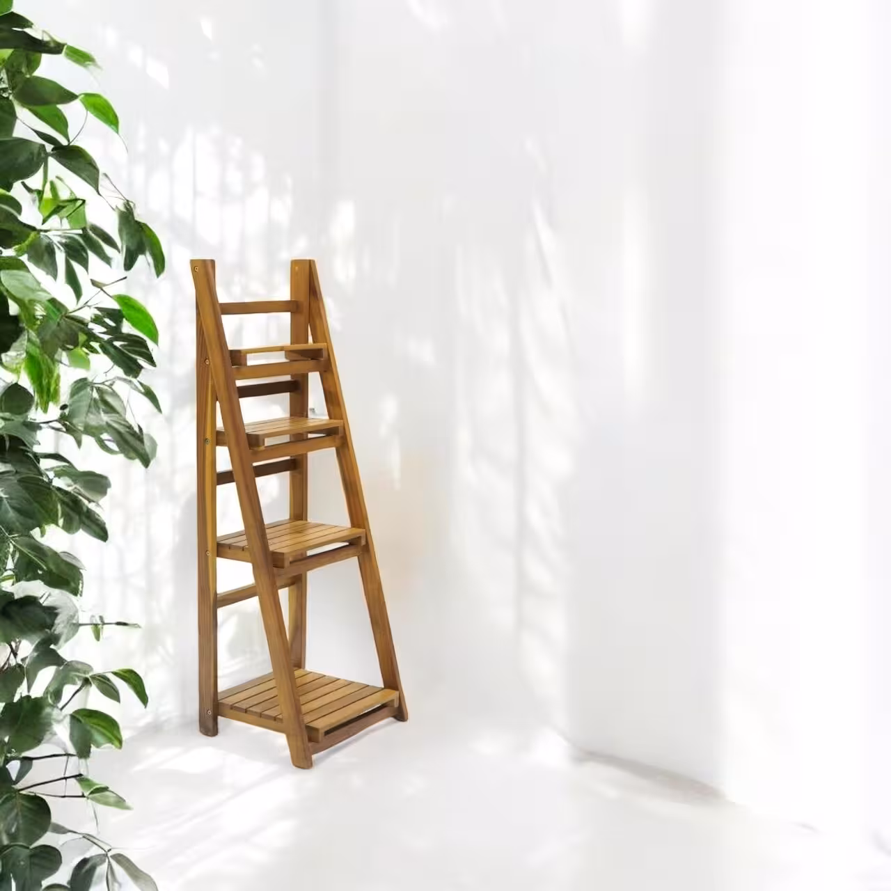 Kệ chữ A gỗ tràm Caley - màu nâu