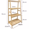 Kệ gỗ chữ A 4 tầng gỗ thông