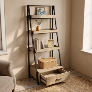 Giá sách 4 tầng gỗ keo