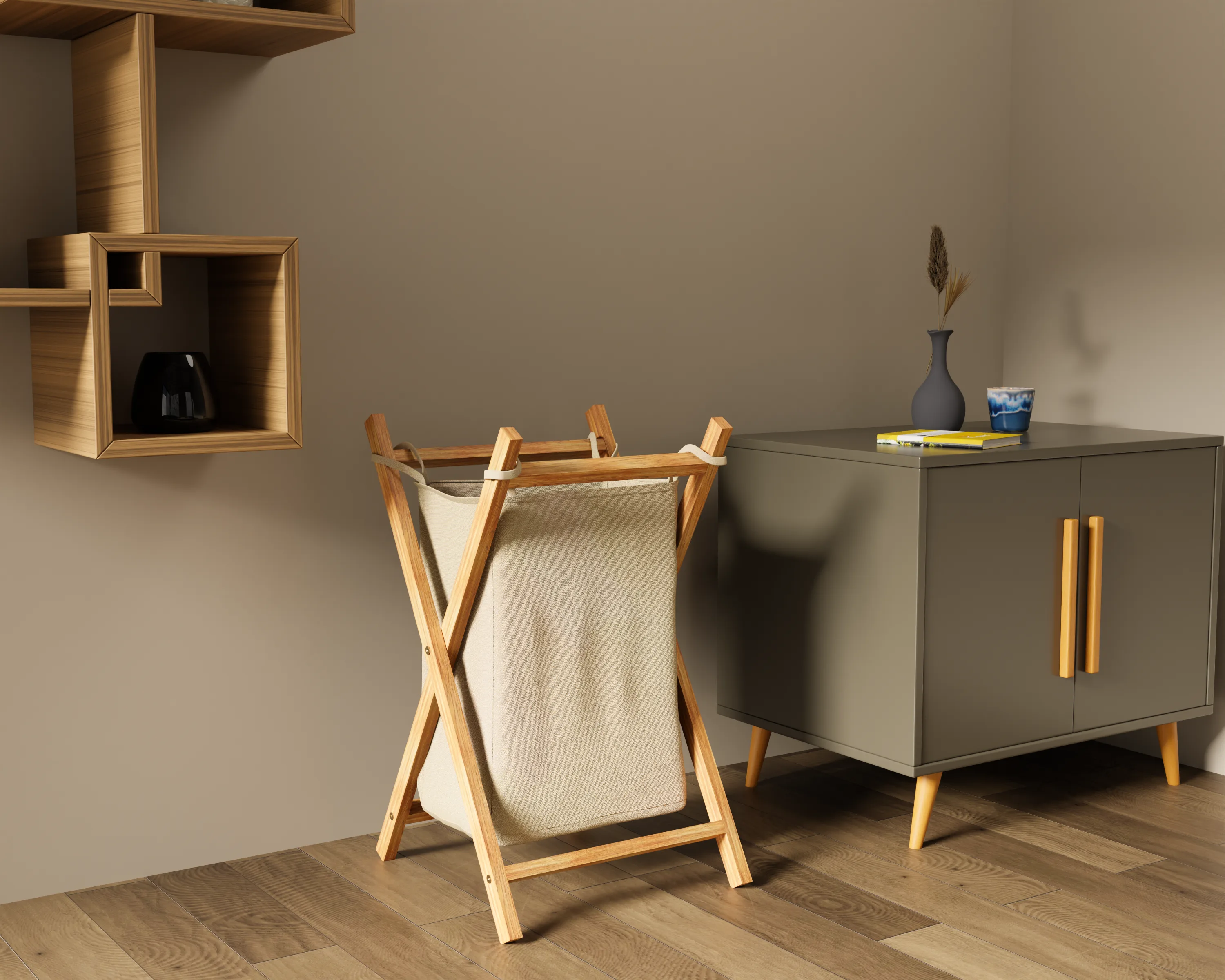 Giỏ đựng quần áo đa năng Alula – Chữ X