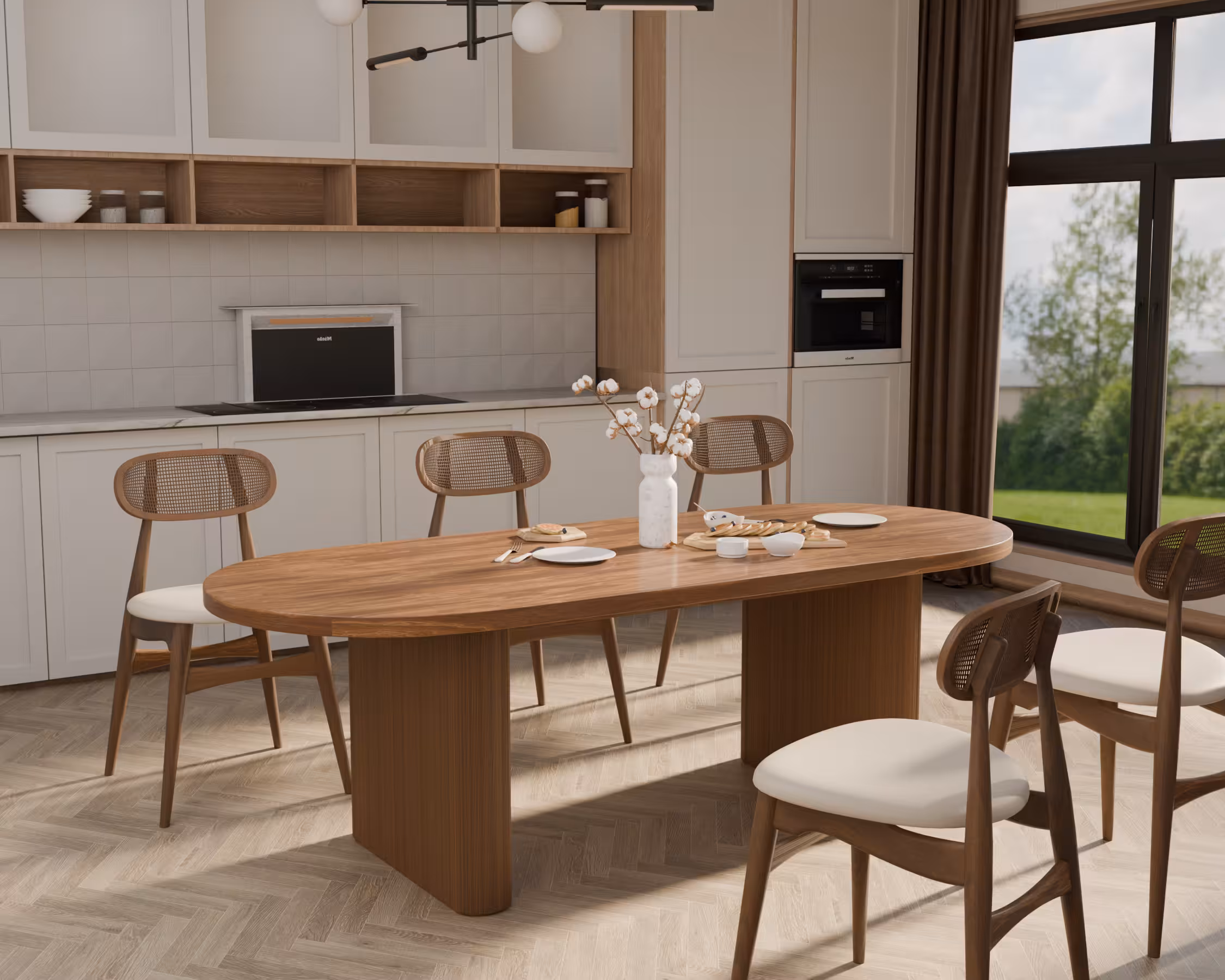 Bộ bàn ăn 6 ghế Kloye – Made4Home