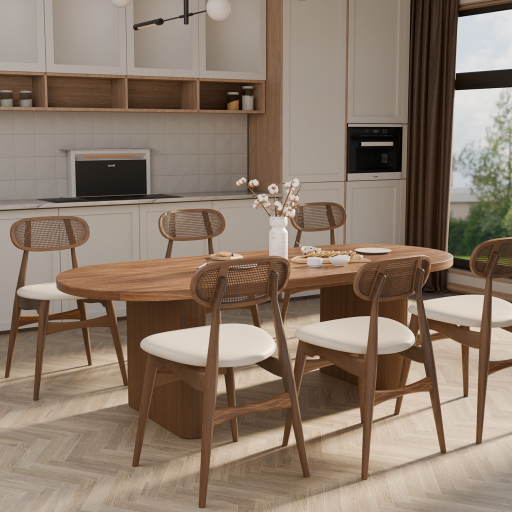 Bộ bàn ăn 6 ghế Kloye - Made4Home