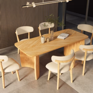 Bộ bàn ăn gia đình 06 ghế 1 bàn Chillon M4H