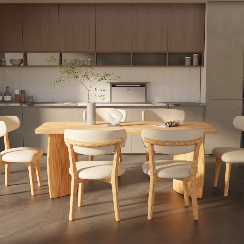 Bộ bàn ăn gia đình 06 ghế 1 bàn Chillon M4H