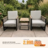 Bộ bàn ghế ngoài trời mây nhựa Made4Home