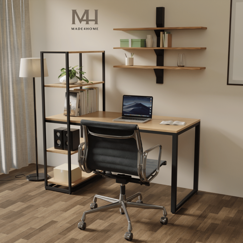 Bàn Làm Việc Lymon – Gỗ MDF – Chân Sắt Sơn Tĩnh Điện
