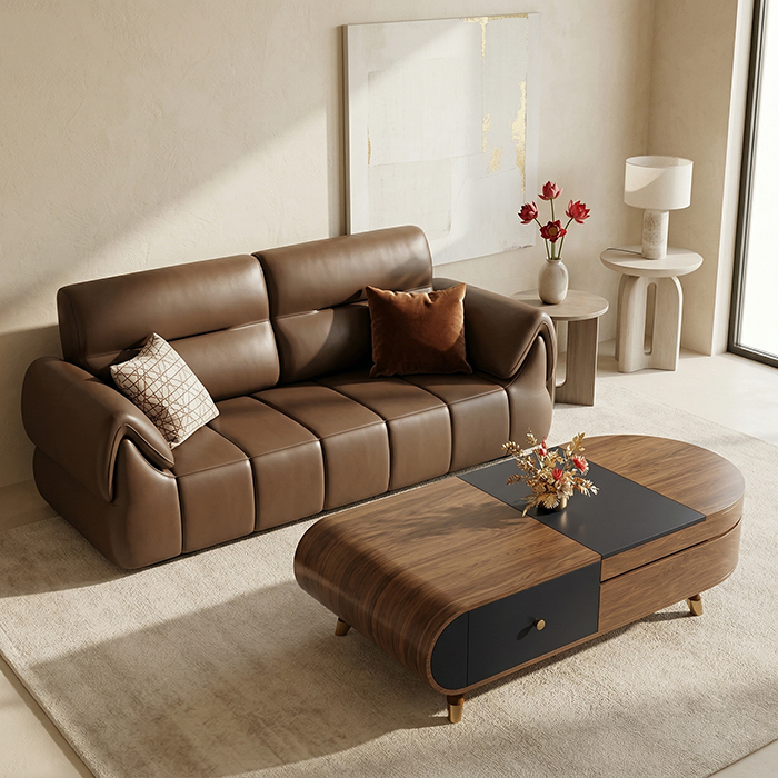 Sofa da Petitt 1m8 – Thiết kế nhỏ gọn, chất liệu bền đẹp cho không gian sống hiện đại | M4H