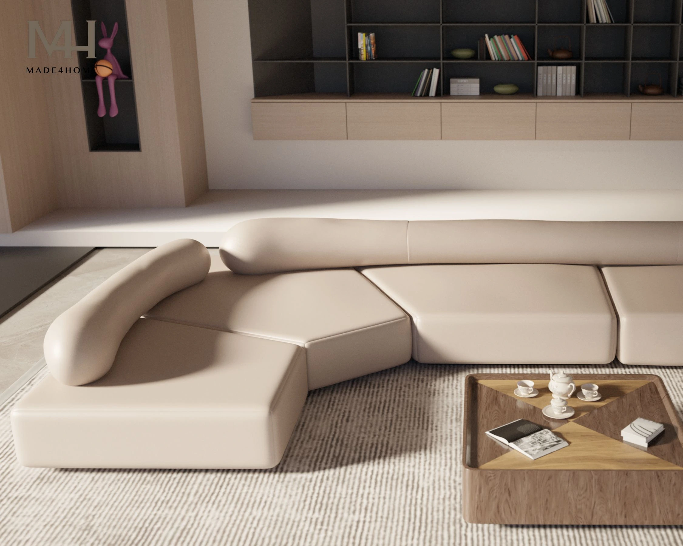 SOFA L-ART – Tuyệt Tác Sofa Góc L Da Cao Cấp – Thiết kế độc đáo