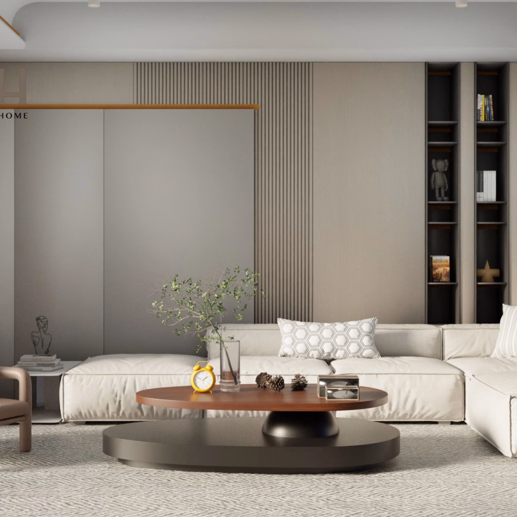 Bàn trà LavaForm –Thiết kế tầng đôi có thể xoay – Chất Liệu Gỗ cao cấp