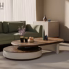 Bàn trà MOIRA- Gỗ Veneer thiết kế đa tầng tinh tế cho phòng khách hiện đại 10 bàn trà Moira