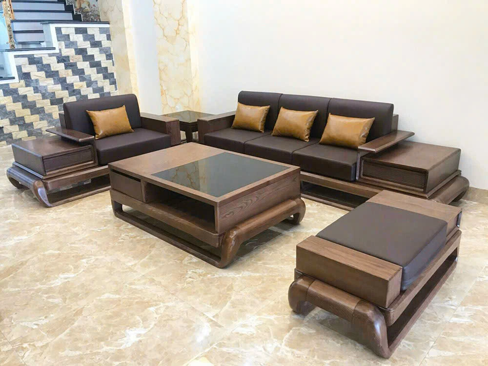 Bàn ghế gỗ óc chó