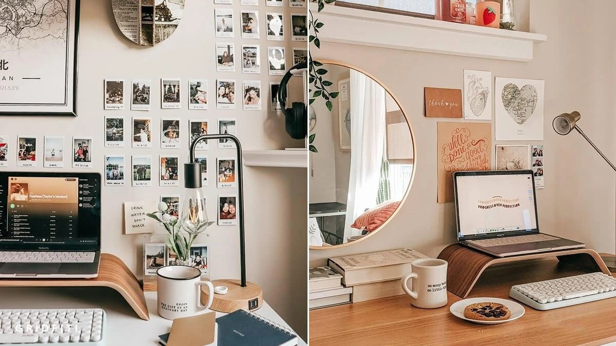 Decor bàn học đơn giản, đẹp chuẩn Gen Z