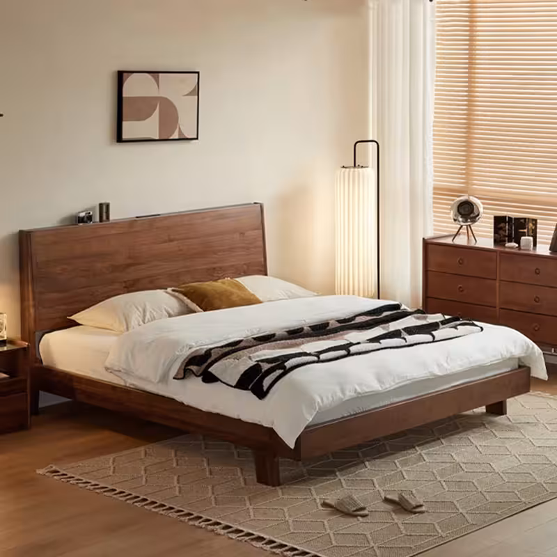 Top Mẫu Giường Cho Bé Đáng Yêu, An Toàn & Tiện Lợi Nhất 2025 7 Giường gỗ tự nhiên tối giản – Phong cách hiện đại, dùng được lâu dài