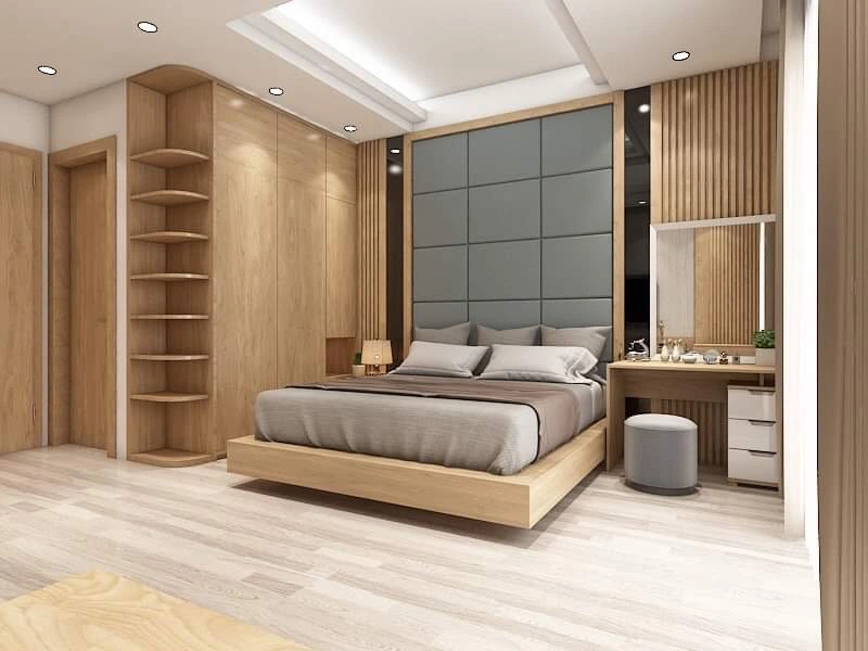 Thiết kế phòng ngủ gỗ Melamine