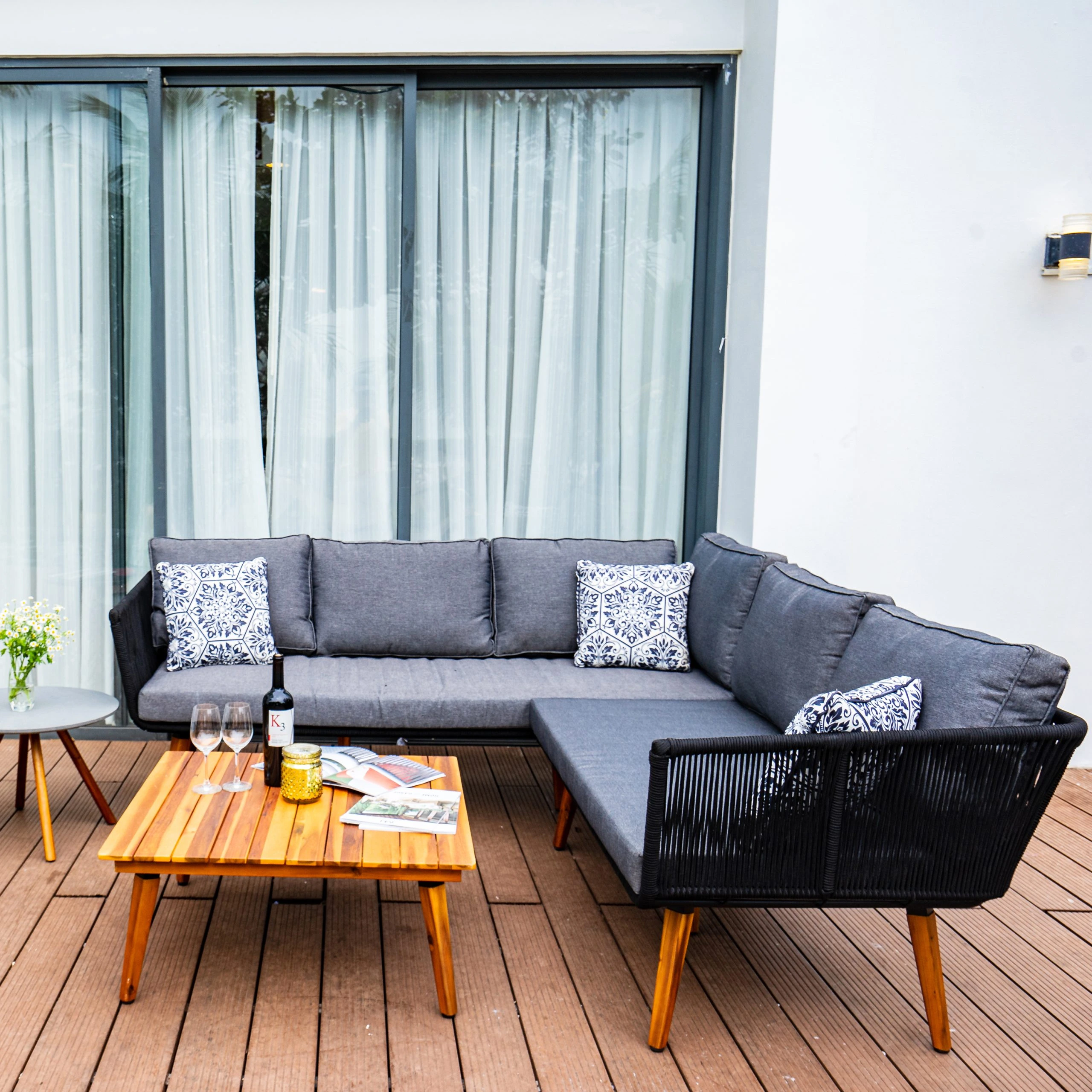 Bàn ghế sofa gỗ đẹp