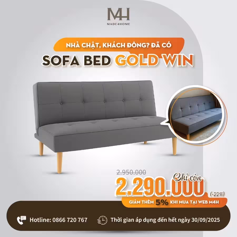 Sofa bed Godwin – Thiết kế gập mở linh hoạt