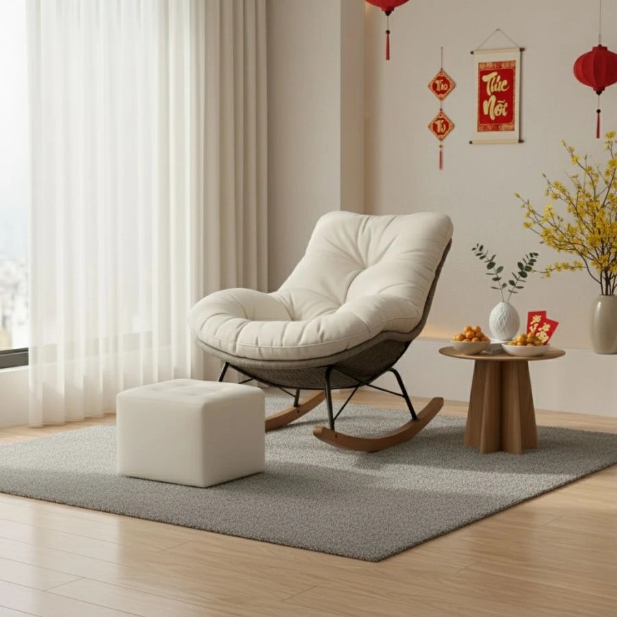 Ghế thư giãn bập bênh Olive Calm