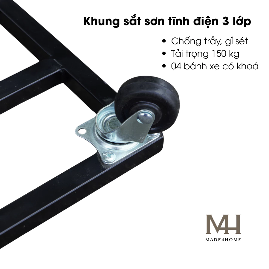 Đế lót sắt chậu cây sơn tĩnh điện 3 lớp – Bền đẹp, chịu lực 150kg