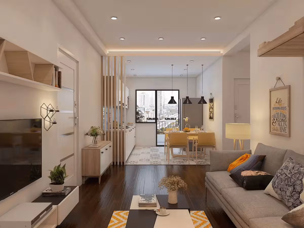 Xu Hướng Trang Trí Phòng Khách Chung Cư Nhỏ Năm 2025