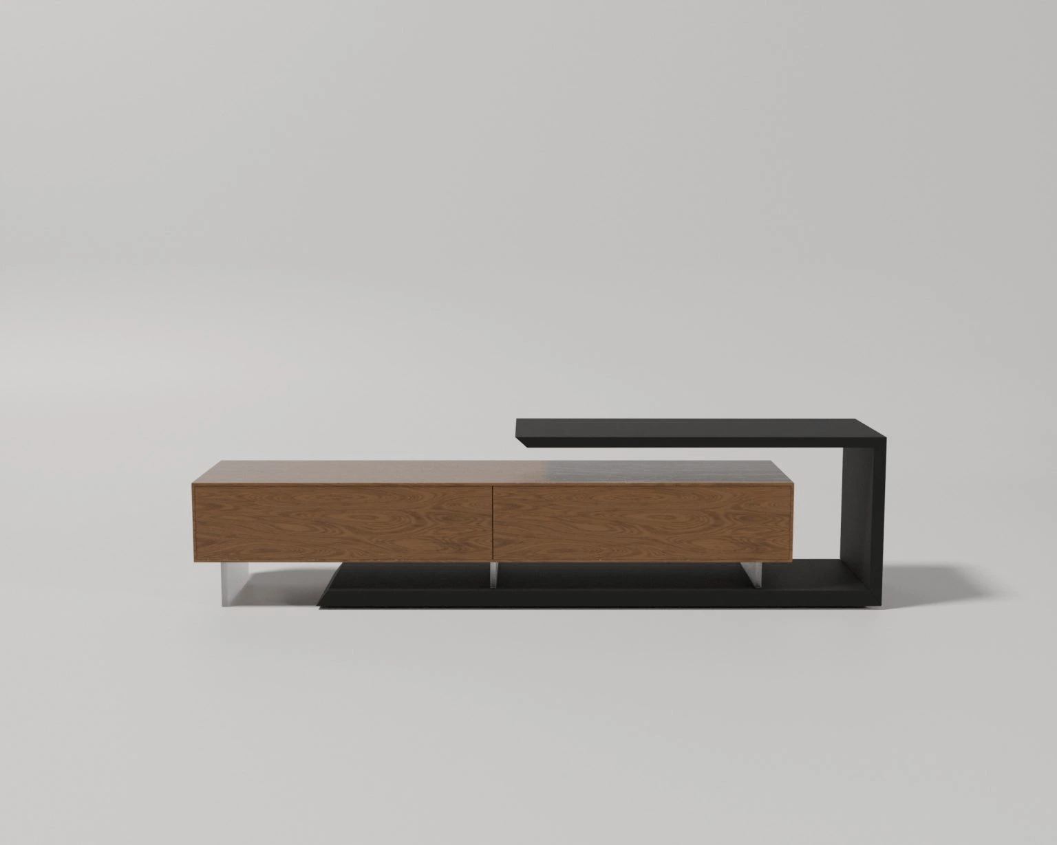 Kệ Tivi Hiện Đại NOCTURNE – Gỗ MDF Phủ Veneer Sồi Chống Trầy