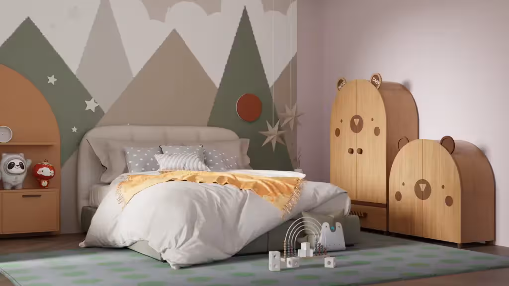 Tủ quần áo trẻ em Teddy Luxe M4H Tủ quần áo trẻ em Teddy Luxe M4H