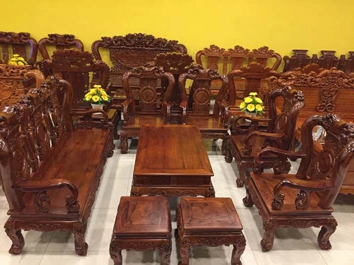 Mẫu Bàn Ghế Gỗ Cẩm Lai Cao Cấp Sang Trọng