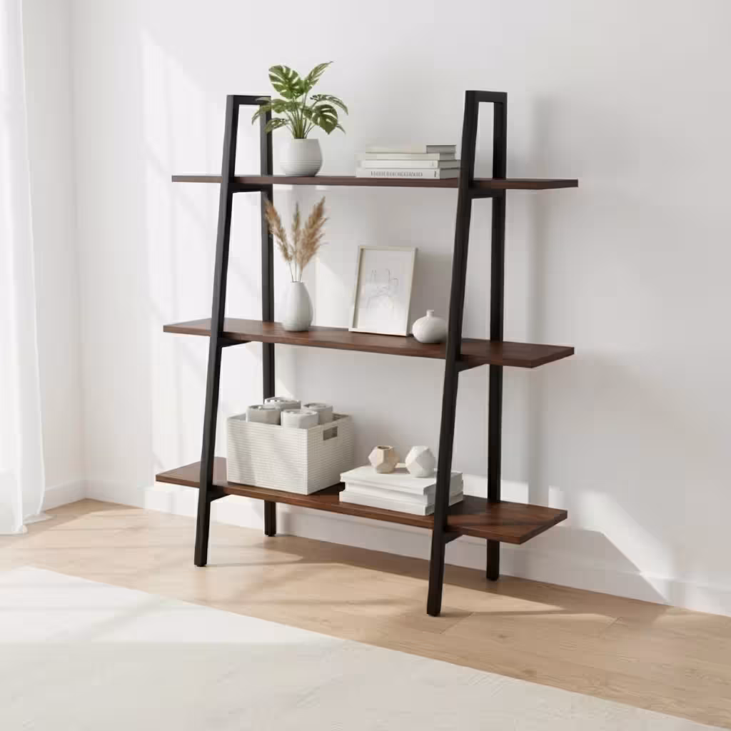 Top Kệ Sách Đứng Hiện Đại – Tối Ưu Không Gian Học Tập Và Làm Việc 9 Giá sách gỗ nguyên khối Vejle Etagere